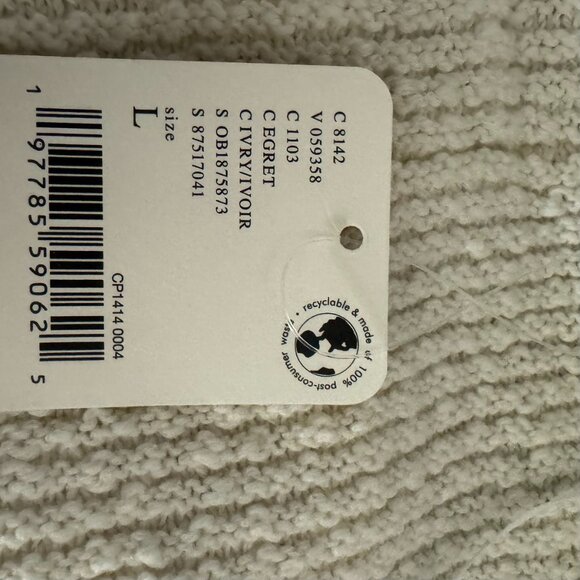 Free People Primavera Skort Sweater Set in Ivory Large NWT - Picture 8 of 10